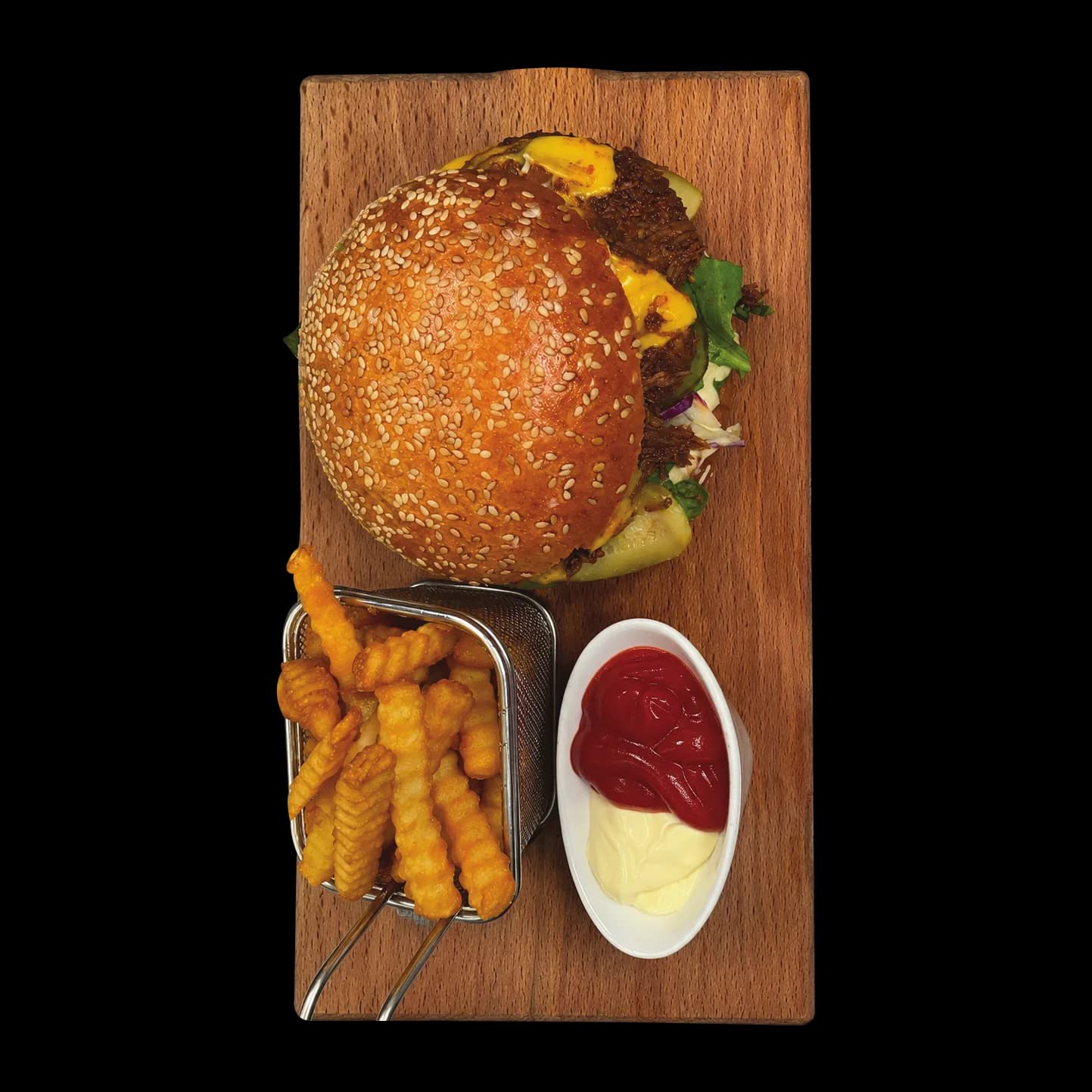 Rebitud veiseliha burger